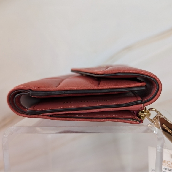 BNWT Michael Kors Jet Set Charm Medium Envelope Trifold Wallet - Picture 5 of 11
